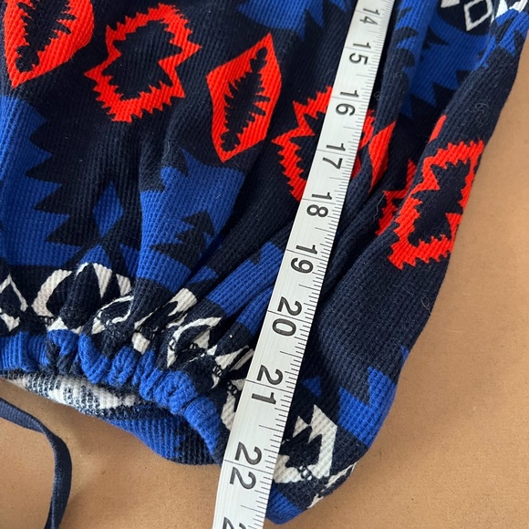 Lauren Ralph Lauren Active Aztec Southwest Waffle Top size XL - Picture 6 of 7